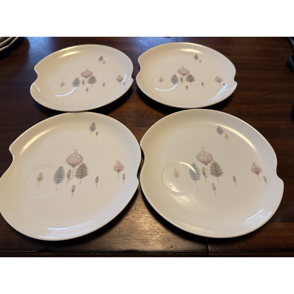 VTG Japanese Summit Fine China SUM2 Collection MCM RETRO Snack Plates (4)